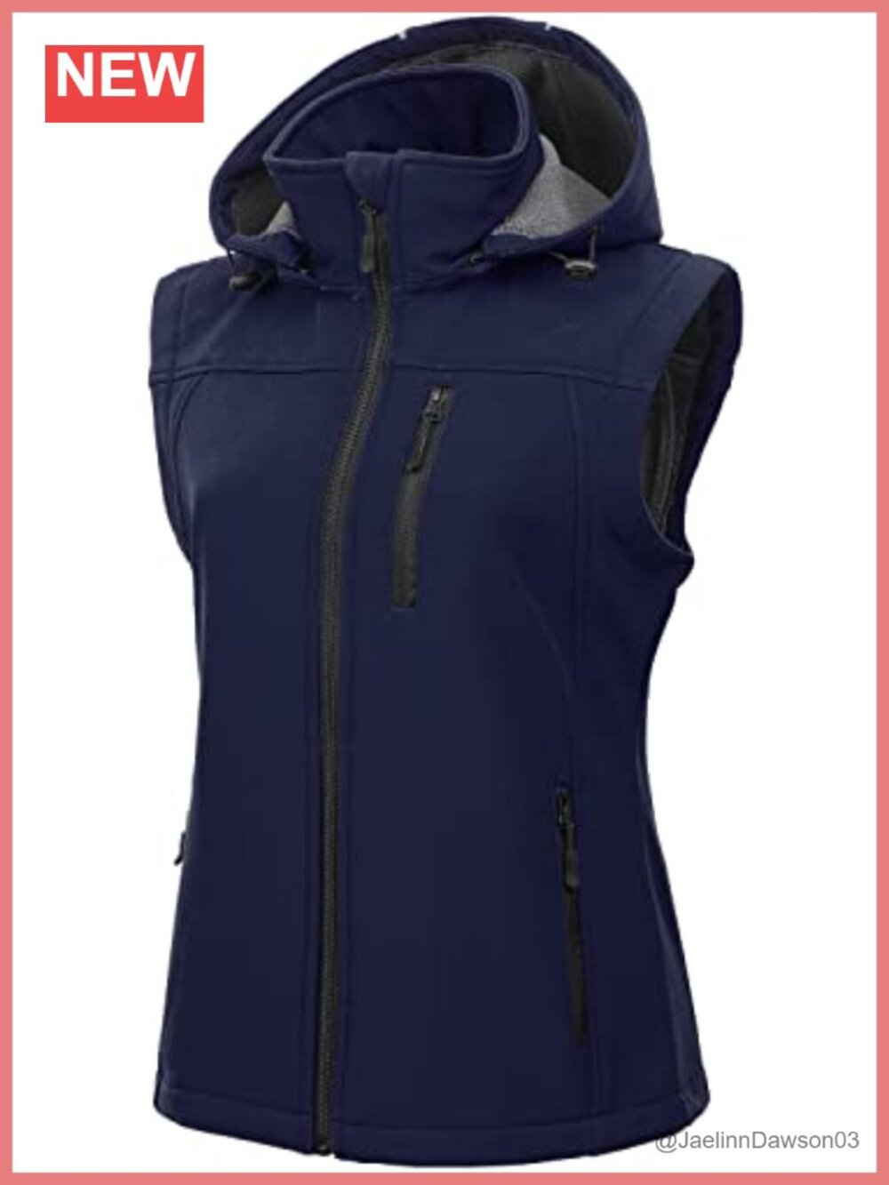 Lightweight Softshell Vest Windbreaker Sleeveless Jacket with Hood